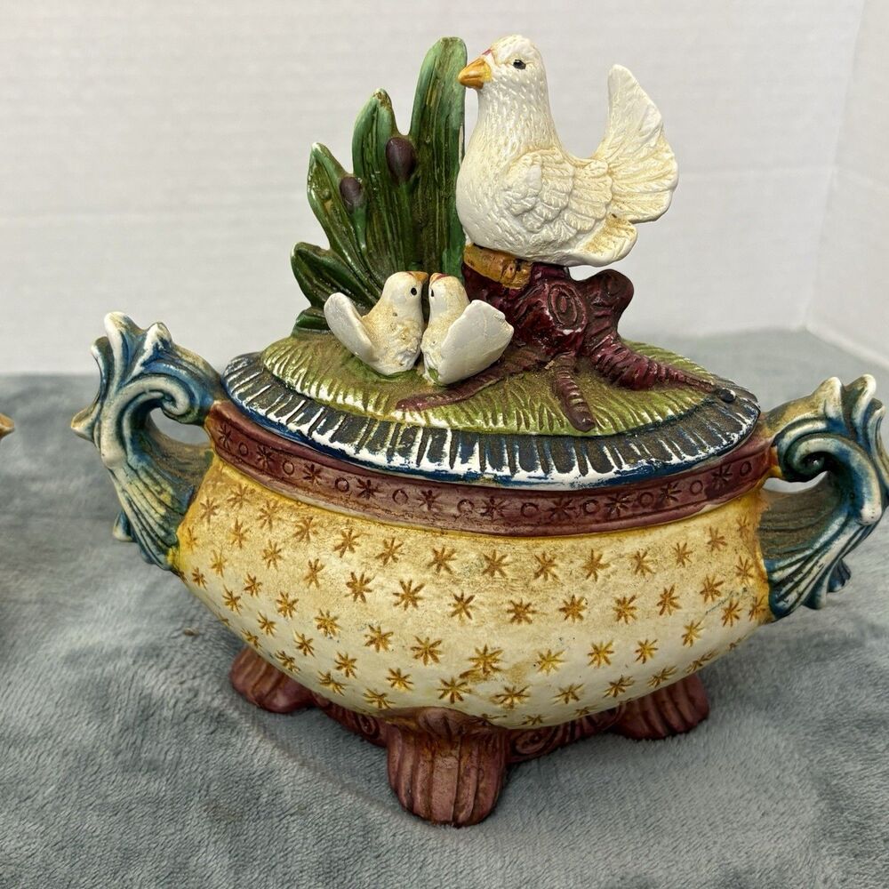 Vintage Ceramic Hand Painted Tea & Coffee Containers - Picture 10 of 15